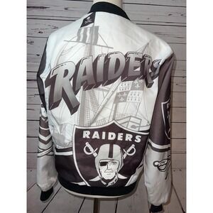 Chalk Line Los Angeles  Las Vegas Raiders Oakland Satin Jacket Small Vintage 90s